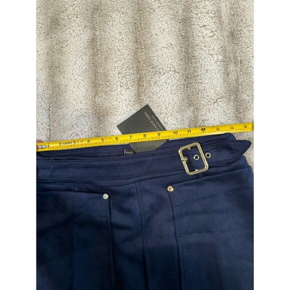 Marc New York Mini Skirt Womens Blue Faux Suede Size XS - Picture 6 of 8